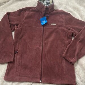NEW Columbia PHG Performance Hungting Red Fleece Zipper Front Jacket Men's M